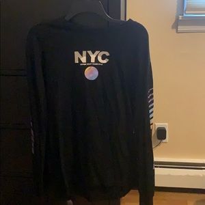 black nyc long sleeve shirt